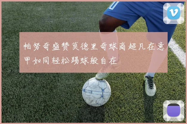 帕努奇盛赞莫德里奇球商超凡在意甲如同轻松踢球般自在